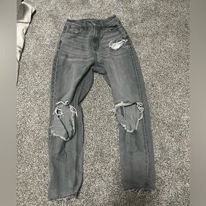 Grey mom jeans